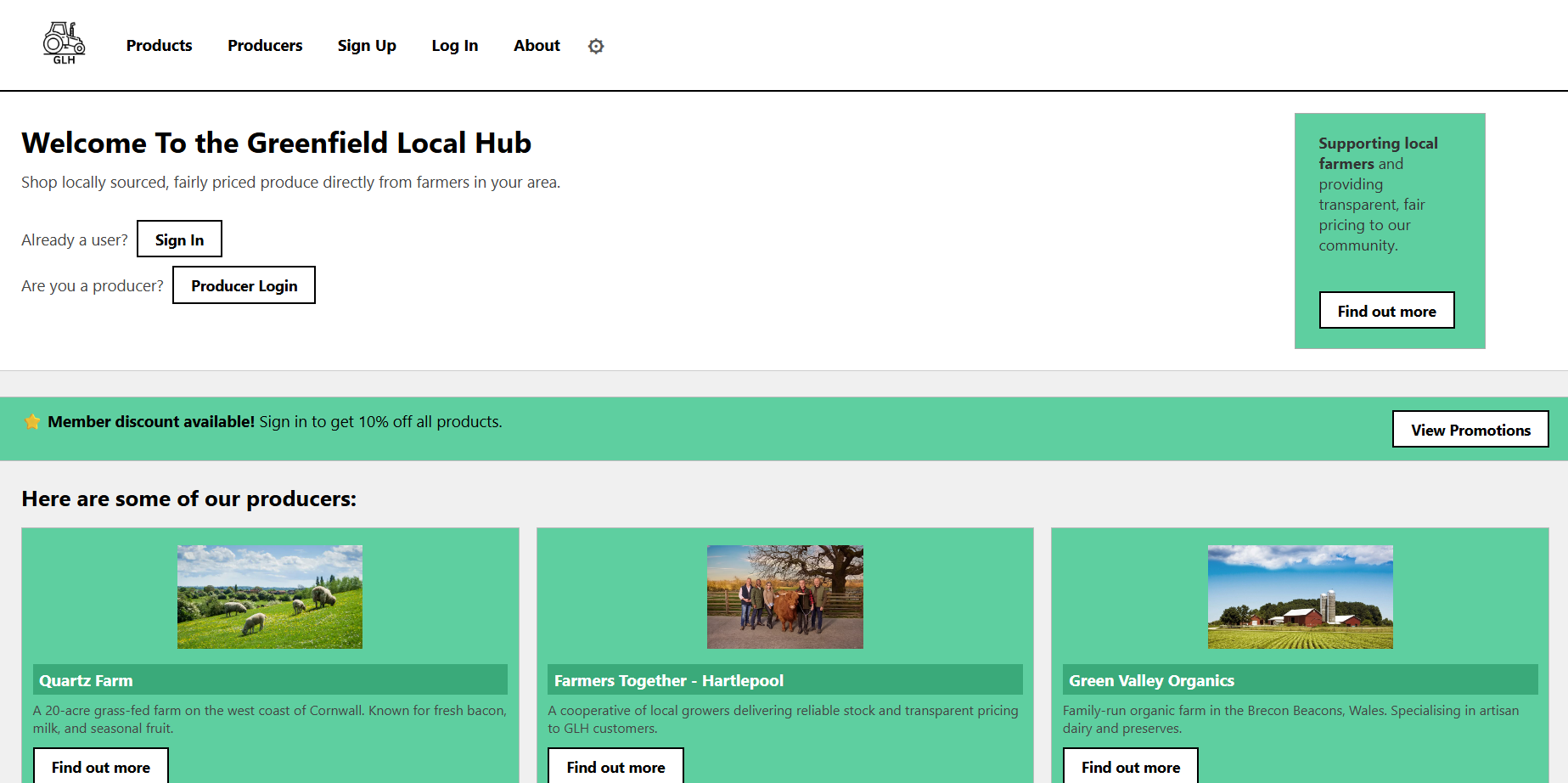 GLH homepage