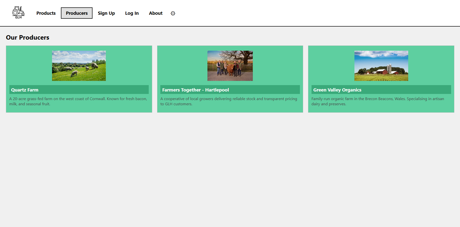 GLH producers page